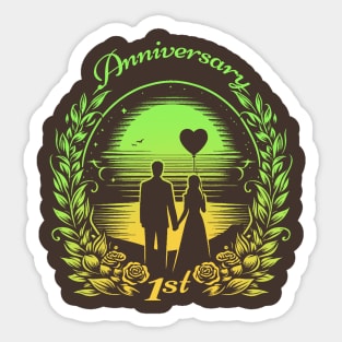 1st Anniversary Sticker